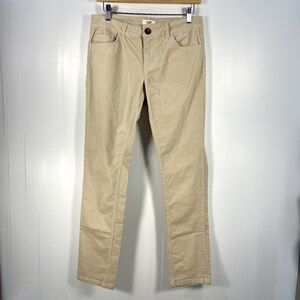 Jacqueline De Yong Straight Skinny Corduroy Pants Light Khaki Tan Womens W29
